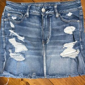 American Eagle Outfitters Blue Mini Pencil Skirt